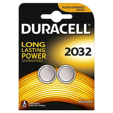 Lítiová batéria DURACELL DL2032 BL2 | Duracell