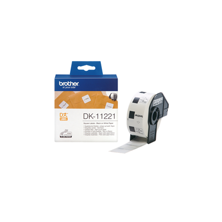 Brother | DK-11221 | Etikety | Termotlač | Čierna na bielom | 23 x 23 mm - Image 5