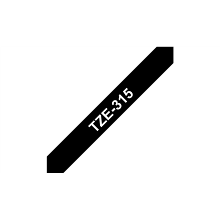 Brother | 315 | Laminovaná páska | Termo | Biela na čiernom podklade | Rolka (0,6 cm x 8 m) - Image 8