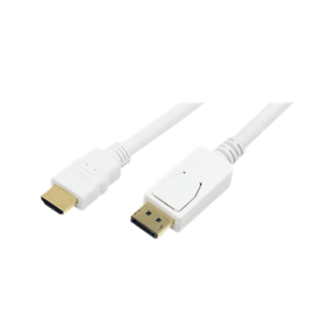 Logilink | Samec | 19-pinový HDMI typ A | Samec | 20-pinový DisplayPort | 2 m | Biela