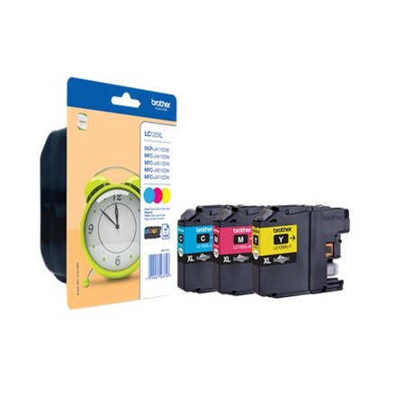 Brother LC | 127XLVALBPDR | Čierna | Žltá | Azúrová | Purpurová | Atramentová kazeta | 1200 strán - Image 2