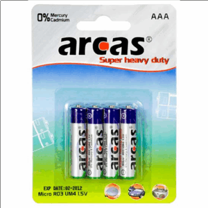 Arcas | AAA/R03 | Super odolné | 4 ks.