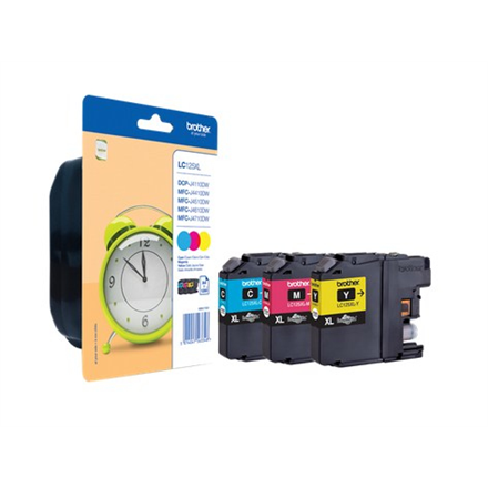 Brother LC | 127XLVALBPDR | Čierna | Žltá | Azúrová | Purpurová | Atramentová kazeta | 1200 strán - Image 4