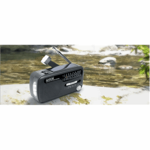 Muse | Napájací zdroj pre rádiové dynamo so solárnou batériou | MH-07DS | Čierny