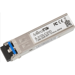 MikroTik | SFP (mini-GBIC) transceiver modul – SFP (mini-GBIC) / LC singlemódový | S-31DLC20D