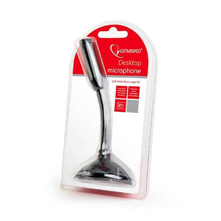 Gembird | Stolný mikrofón | MIC-D-02 | 3,5 mm | Čierny | 3,5 mm audio konektor - Image 2