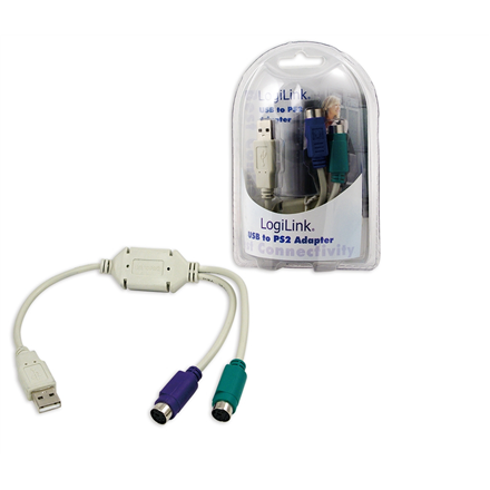 Logilink | 4-pinový USB typ A | samec | 6-pinový mini-DIN (PS/2 štýl) | samica - Image 5