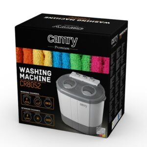 Camry | Práčka | CR 8052 | Vrchné plnenie | Kapacita prania 3 kg | 1300 ot./min. | Hĺbka 40 cm