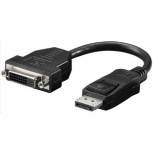 Goobay | Grafický adaptér | Samica | 24+1 pin digitálny DVI | Samec | 20 pin DisplayPort | Čierna