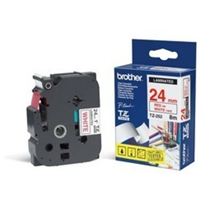 Brother | 252 | Laminovaná páska | Termo | Červená na bielom podklade | Rolka (2,4 cm x 8 m) - Image 6