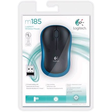 Logitech | Myš | M185 | Bezdrôtová | Modrá/Čierna - Image 2