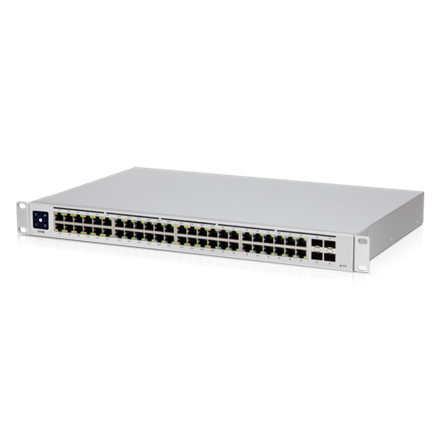 Ubiquiti | UniFi prepínač | USW-48-POE | Spravovaná L2 | Rackmount | Mbit/s | 1 Gbps porty