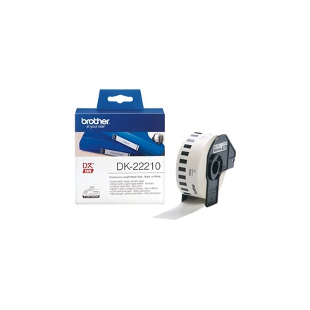 Brother | DK-22210 | Etikety | Termotlač | Čierny na bielom | Rolka (2,9 cm x 30,5 m) - Image 2