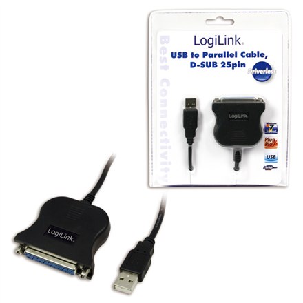 Logilink | Paralelný adaptér | Adaptér USB na DSUB-25 - Image 3