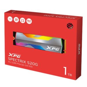 ADATA SPECTRIX S20G 1000GB M.2 2280 SSD, PCIe Gen3x4, 1800 MB/s zápis, 2500 MB čítanie