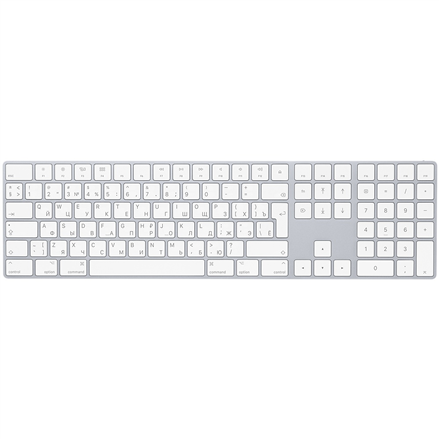 Apple | Magic Keyboard s numerickou klávesnicou | Štandardná | Bezdrôtová | PL/RU