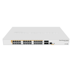 MikroTik Cloud Router Switch CRS328-24P-4S+RM – switch – 28 portov – spravovaný – pre inštaláciu do