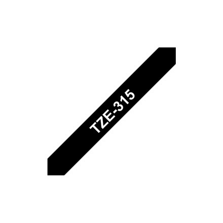 Brother | 315 | Laminovaná páska | Termo | Biela na čiernom podklade | Rolka (0,6 cm x 8 m) - Image 3