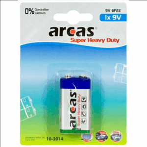 Arcas | 9V/6LR61 | Super odolné | 1 ks.
