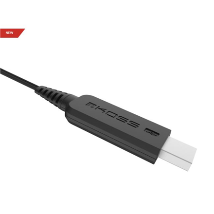 Koss | Slúchadlá | SB42 USB | Káblové | Na uši | Mikrofón | Čierna/Sivá - Image 4