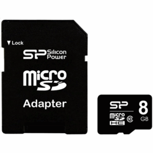 Silicon Power SILICON POWER | Pamäťová karta Flash | 8 GB | microSDHC | Rýchlostná trieda 10