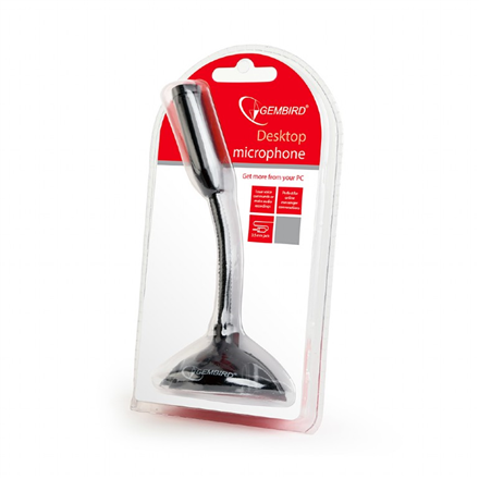 Gembird | Stolný mikrofón | MIC-D-02 | 3,5 mm | Čierny | 3,5 mm audio konektor - Image 4