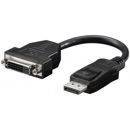 Goobay | Grafický adaptér | Samica | 24+1 pin digitálny DVI | Samec | 20 pin DisplayPort | Čierna - Image 2