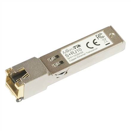 MikroTik | SFP+ / RJ-45 transceiver modul | S+RJ10 | 10 Gb/s | Maximálna prenosová vzdialenosť