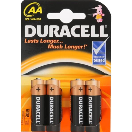 Duracell | AA/LR6 | Alkalické základné MN1500 | 4 ks.