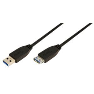 Logilink | Samica | 9-pinový USB Typu A | Samec | 9-pinový USB Typu A | Čierna