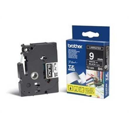 Brother | 325 | Laminovaná páska | Termo | Biela na čiernom podklade | Rolka (0,9 cm x 8 m) - Image 6
