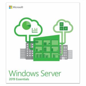 Microsoft | Windows Server Essentials 2019 OEM – 64-bit | G3S-01299 | EN | 1 server (1-2 CPU) | DVD-