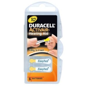 Duracell | A10/DA10/ZL10 | Zinkové vzduchové články | 6 ks.