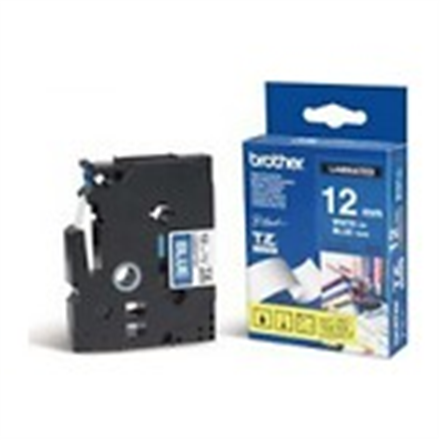 Brother | 535 | Laminovaná páska | Termo | Biela na modrej | Rolka (1,2 cm x 8 m) - Image 6