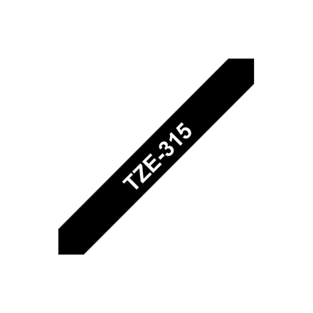 Brother | 315 | Laminovaná páska | Termo | Biela na čiernom podklade | Rolka (0,6 cm x 8 m) - Image 7