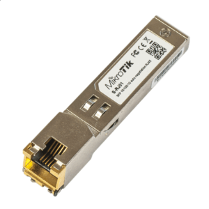 MikroTik | SFP (mini-GBIC) transceiver modul – SFP (mini-GBIC) / RJ-45 | S-RJ01 | 1 Gbps