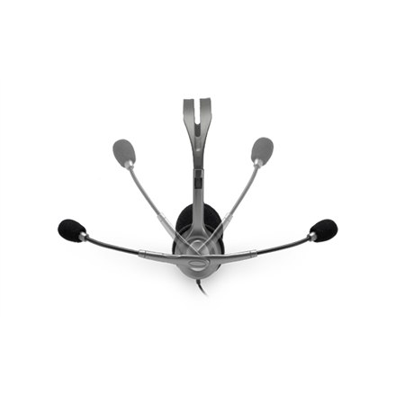 Logitech | Stereo slúchadlá | H111 | Vstavaný mikrofón | 3,5 mm | Sivá - Image 2