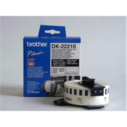Brother | DK-22210 | Etikety | Termotlač | Čierny na bielom | Rolka (2,9 cm x 30,5 m) - Image 4