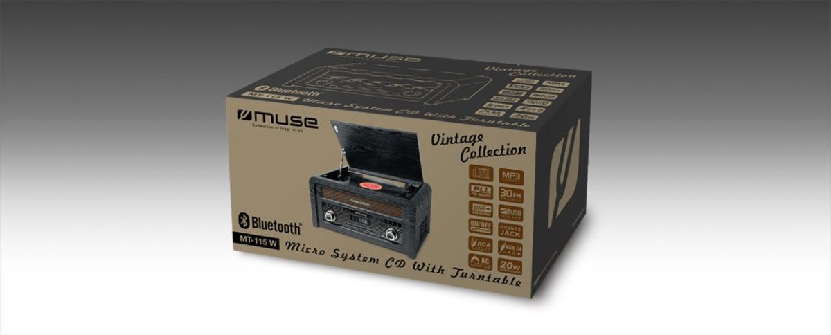 Muse | Audio systém Audio systémy, rádiá, karaoke | MT-115 W | CD, USB-host, vinyl, Bluetooth - Image 4