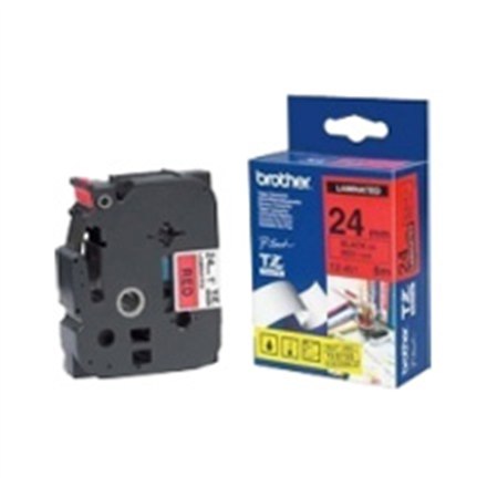 Brother | 451 | Laminovaná páska | Termo | Čierna na červenom | Rolka (2,4 cm x 8 m) - Image 3