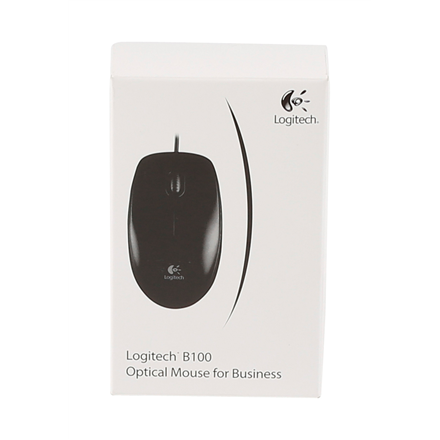 Logitech | Myš | B100 | Káblová | Čierna - Image 4
