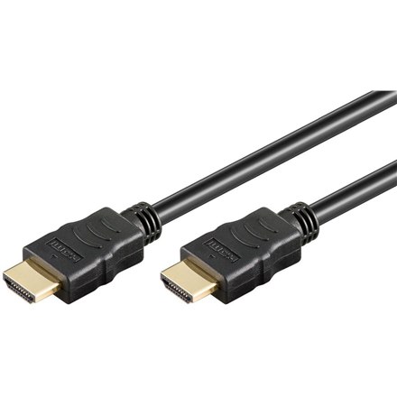 Goobay | Samec | 19-pinový HDMI typ A | Samec | 19-pinový HDMI typ A | 1 m | Čierna - Image 2