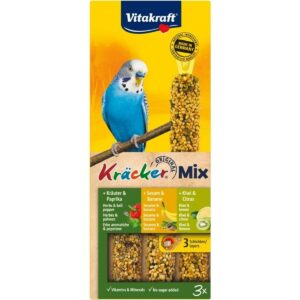 Vitakraft VITAKRAFT Kräcker Mix Banánové kiwi korenie – pochúťky pre andulku – 3 ks.
