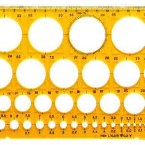 Aristo AR-5033 Šablóna kruhu 1-36 mm 45 kruhov