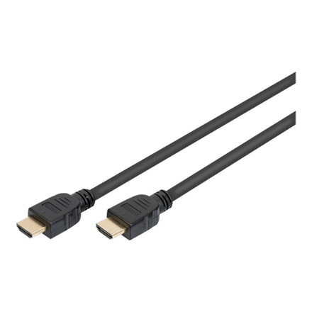 Digitus | Samec | 19-pinový HDMI typ A | Samec | 19-pinový HDMI typ A | 1 m | Čierna