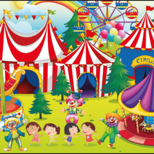 Kangaro K-0014D109 Podložka na stôl PP 38x58cm Circus design