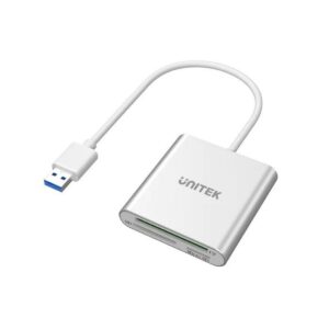 Čítačka kariet UNITEK Y-9313 USB 3.2 Gen 1 (3.1 Gen 1) strieborná