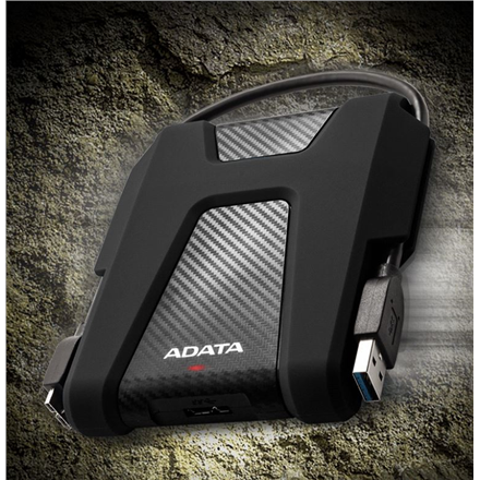 ADATA | Prenosný | Pevný disk | 1 TB | USB 3.1 | Čierny