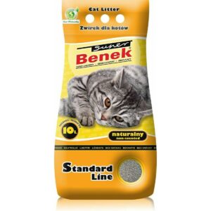 Certech Super Benek Standard Natural – hrudkujúca podstielka pre mačky 10 l