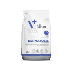 VetExpert VET EXPERT Veterinary Diet Dermatosis Cat Duck & Rice – suché krmivo pre mačky – 2 kg